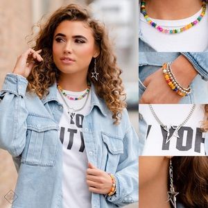 029 Sunset fashion jewelry set